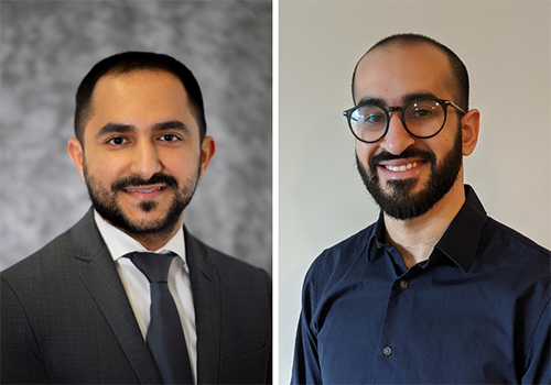 Hesham Alhazmi, DMSc22 (left) and Fahad Hegazi, DMSc22 (right) collaborated with Italian colleagues on a study of COVID-19 patients in Italy.