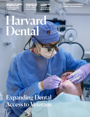 Harvard Dental Magazine cover fall 2023.