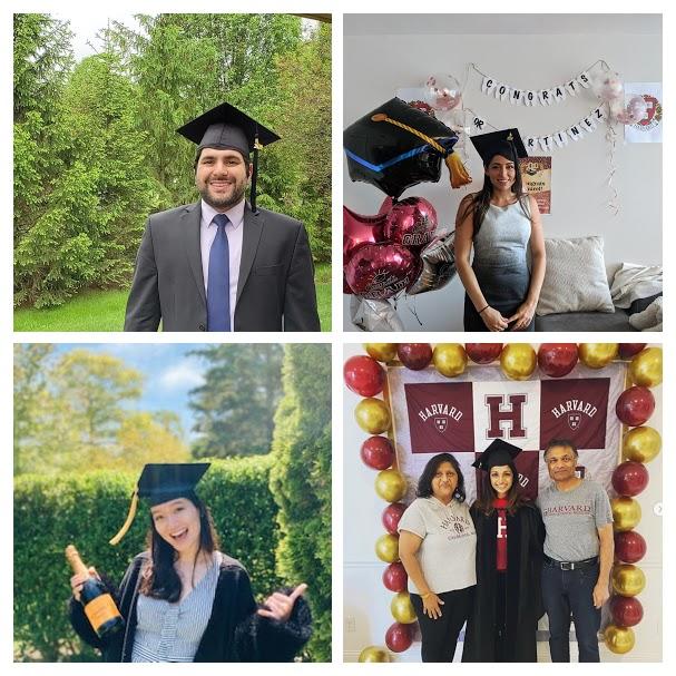 Collage of graduate photos