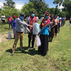 Volunteers distribute much needed supplies to Kenyan villagers via the Towa Kitu Kidogo project, partly initiated by Ashiana Jivraj, DMD21. Photo credit: Towa Kitu Kidogo