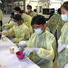 Preclinical lab with high school students